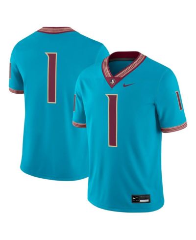 Мужская игровая джерси Nike Florida State Seminoles Alternate, бирюзовая