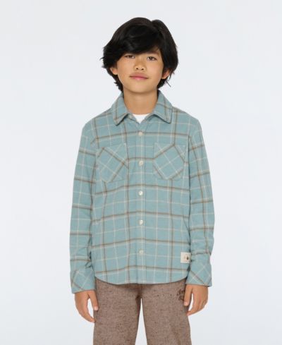 Детская рубашка SCOTCH & SODA Big Boys Yarn Dye Knit Twill Button Up