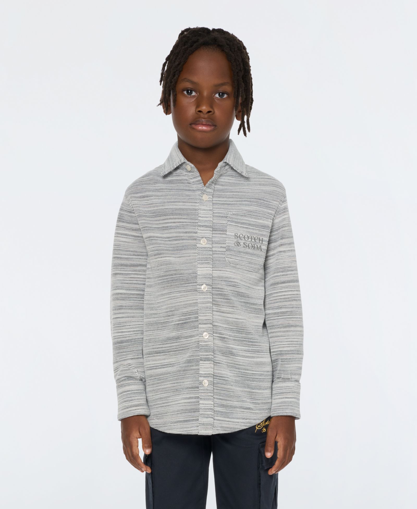 Рубашка SCOTCH & SODA Big Boys Space Dyed Button Up