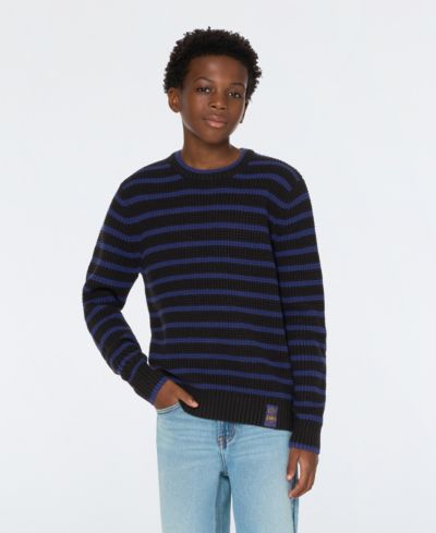 SCOTCH & SODA Big Boys Yarn Dye Stripe Crew Neck Sweater