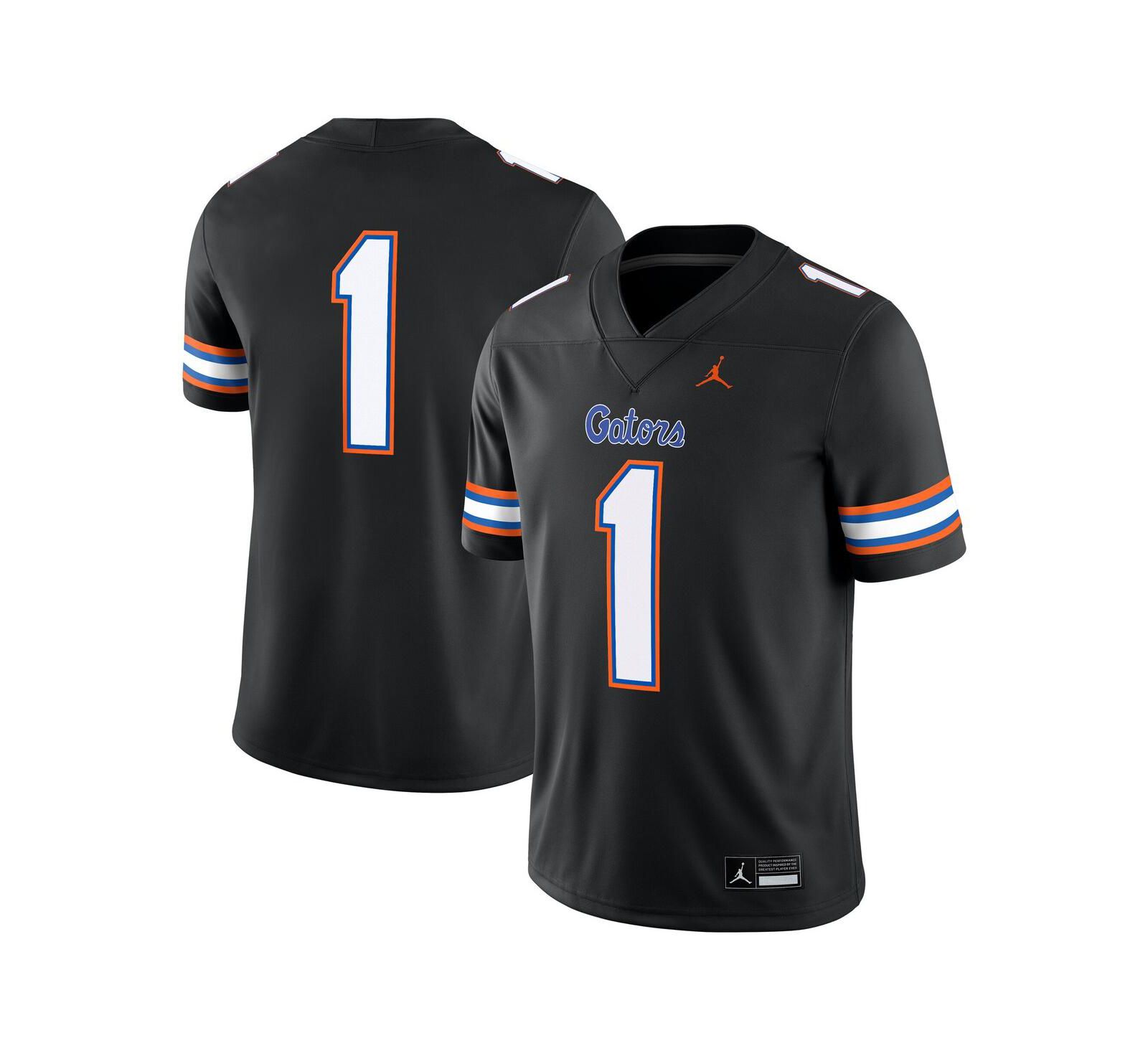 Jordan Men's 1 Black Florida Gators Alternate Game Jersey