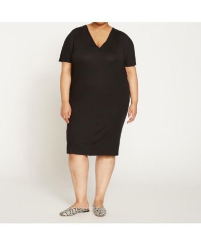 Universal Standard Plus Size Teresa Liquid Jersey V-Neck платье