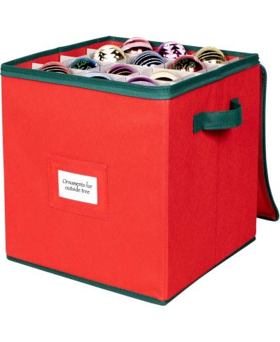 Red with green trim