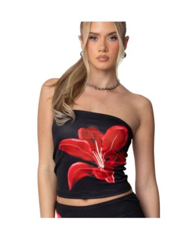 Edikted Women's Tiger Blossom Tube Top