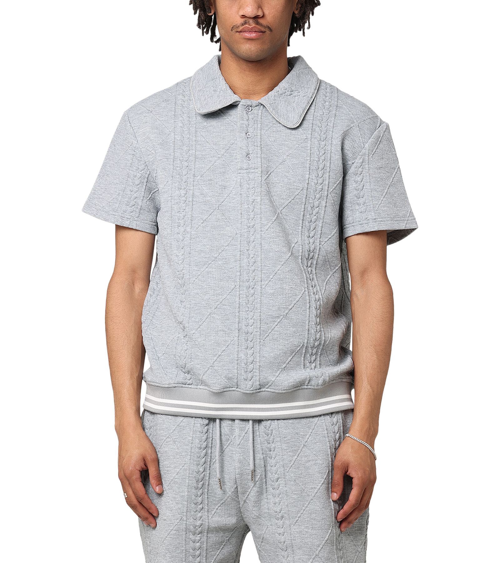 Мужская рубашка-поло XXIII Danny Knit Grey, M