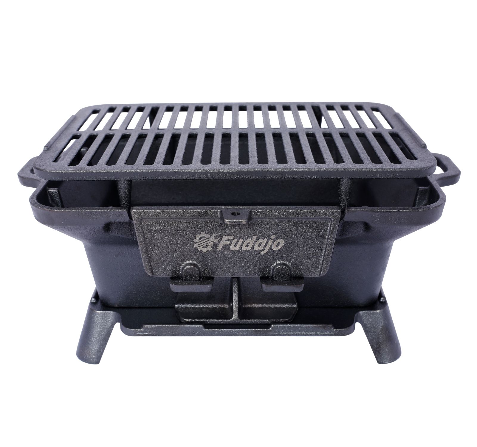 Streamdale Furniture Oval Cast Iron Grill Outdoor Charcoal Grill & Skillet