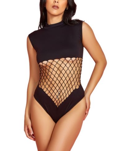 Hauty Women's Fishnet Bodysuit Lingerie