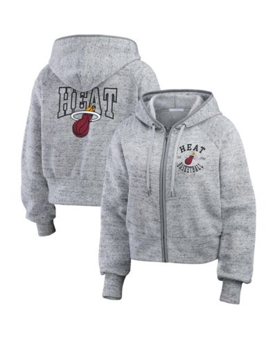 Женское худи WEAR by Erin Andrews Miami Heat, серое меланж