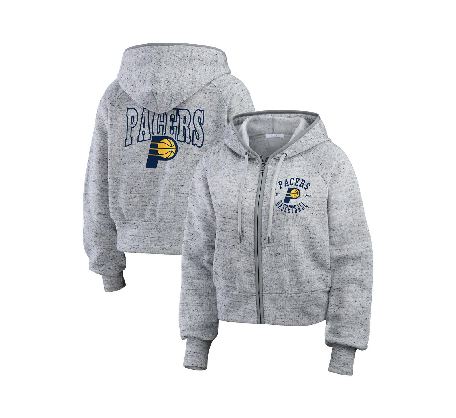 Женский свитшот WEAR by Erin Andrews Indiana Pacers Full-Zip Hoodie