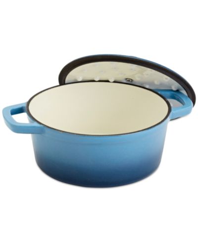 Эмалированная чугунная жаровня Smith and Clark Blue Gradient, 5-Quart