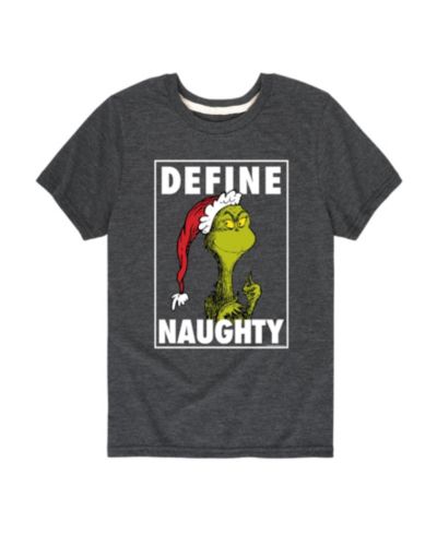 The Grinch Big Boys Define Naughty Graphic Tee