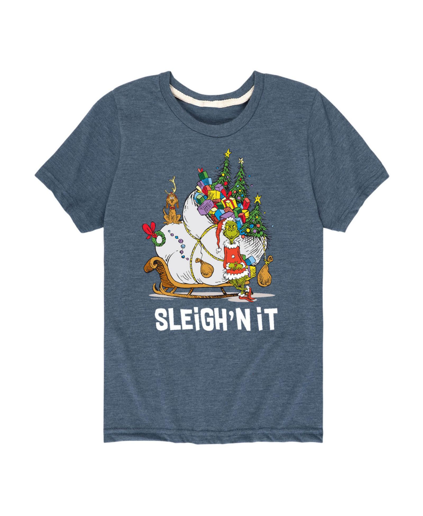 Детская футболка The Grinch с принтом Sleigh'n It