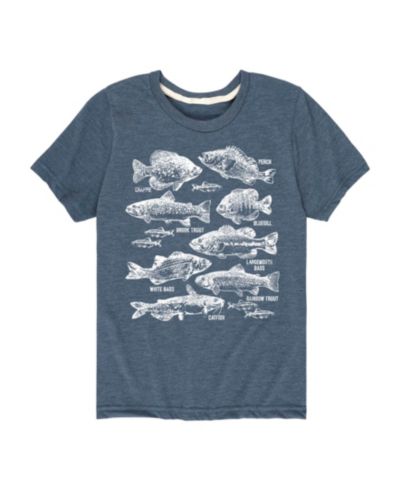 Hybrid футболка Hybrid Big Boys Types Of Fish Graphic Tee