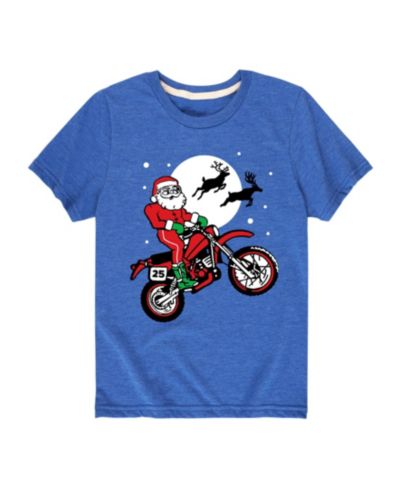 Hybrid Детская футболка Santa Motorcycle Graphic Tee Big Boys