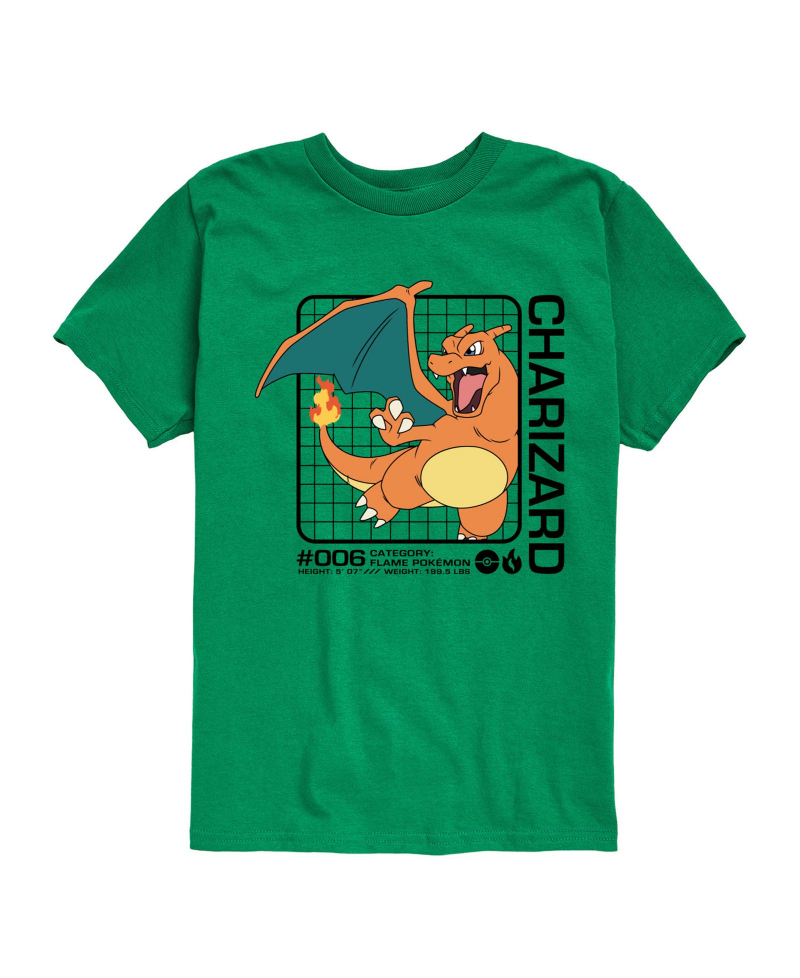 Детская футболка Pokémon Big Boys Charizard Graphic Tee