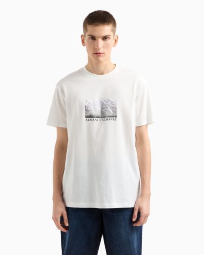 A|X Armani Exchange Men's Short Sleeve Crewneck Logo Graphic T-Shirt