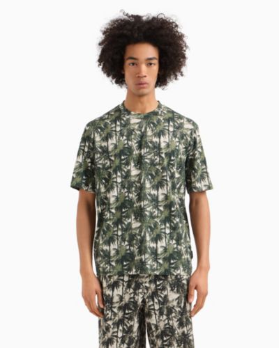 A|X Armani Exchange Men's Palm-Print T-Shirt