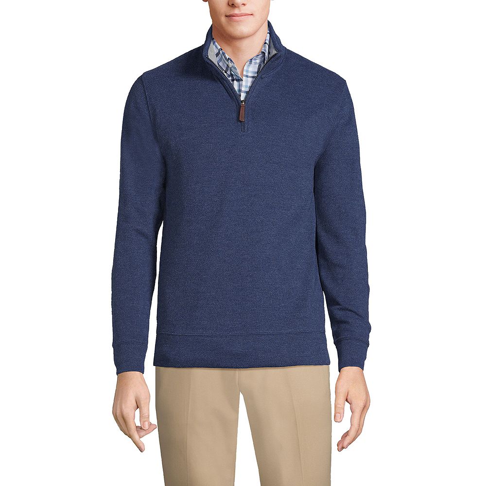Свитер Lands' End Men's Bedford Rib Quarter Zip Pullover