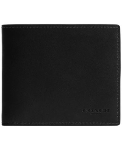 Мужской кожаный кошелек COACH 3-in-1