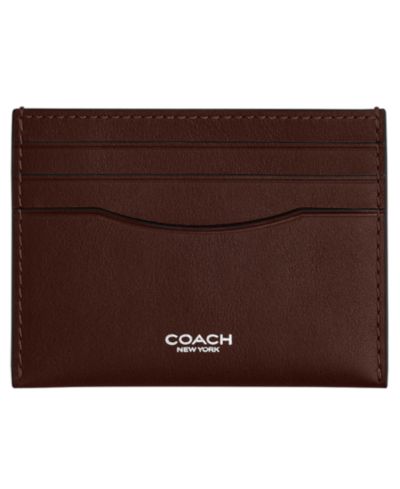COACH Мужской кожаный картхолдер-кошелек