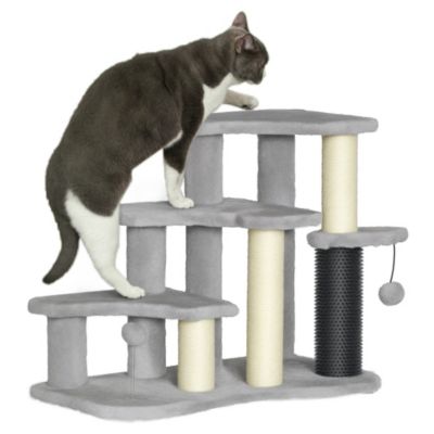 Кошачий игровой комплекс PawHut 2 in 1 Cat Tree Tower с когтеточкой
