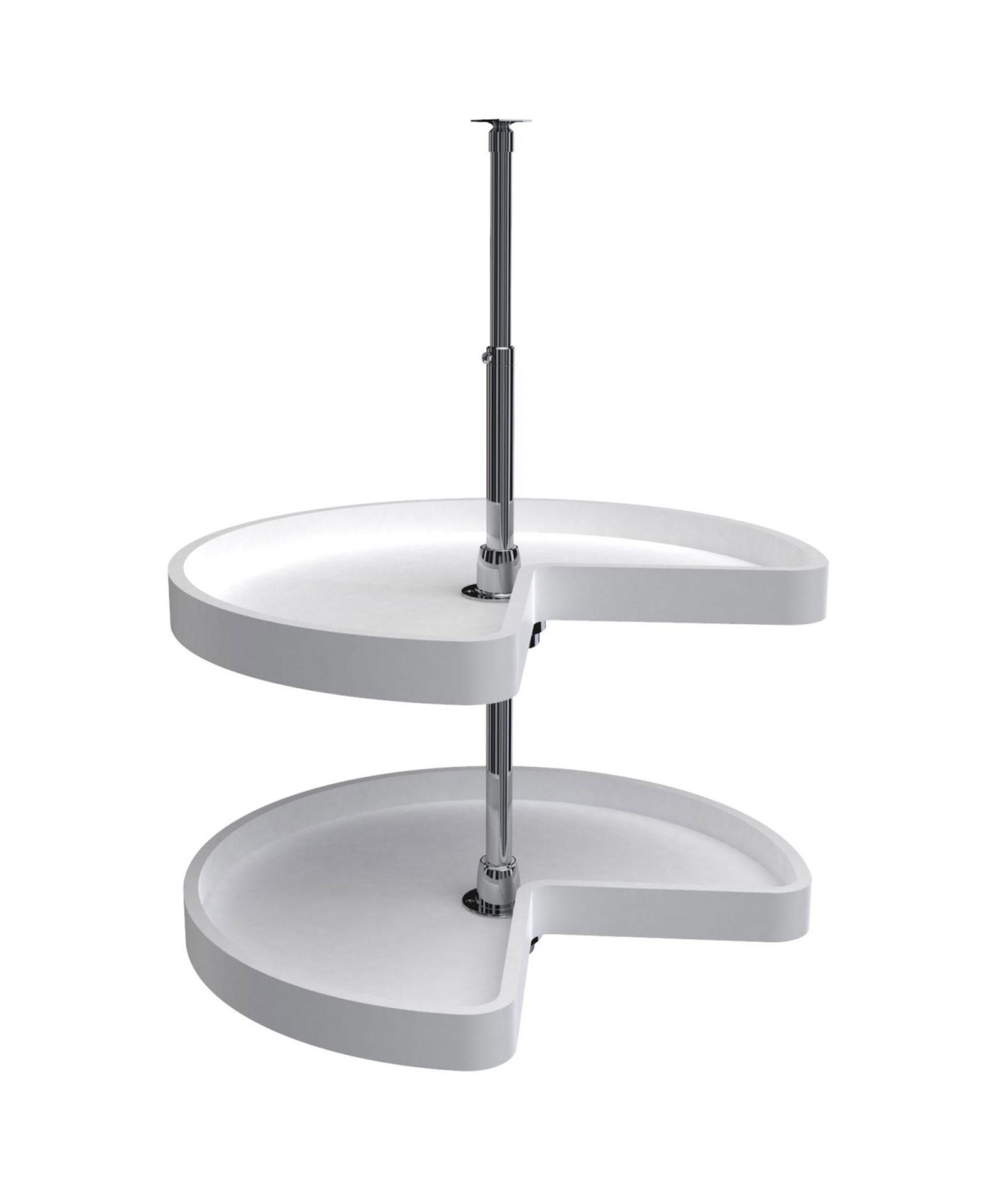 Rev-A-Shelf 24'' Kidney Lazy Susan Corner Wall Cabinet 2-Shelf, 6472-24-11-52