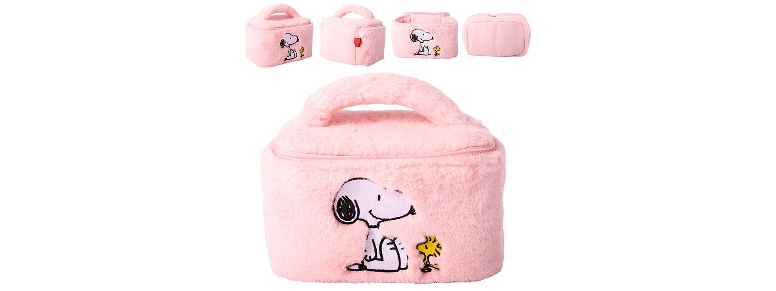 Косметичка Peanuts Snoopy Fluffy для путешествий, мягкая плюшевая сумка для косметики и украшений