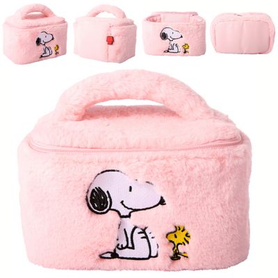 Косметичка Peanuts Snoopy Fluffy для путешествий, мягкая плюшевая сумка для косметики и украшений