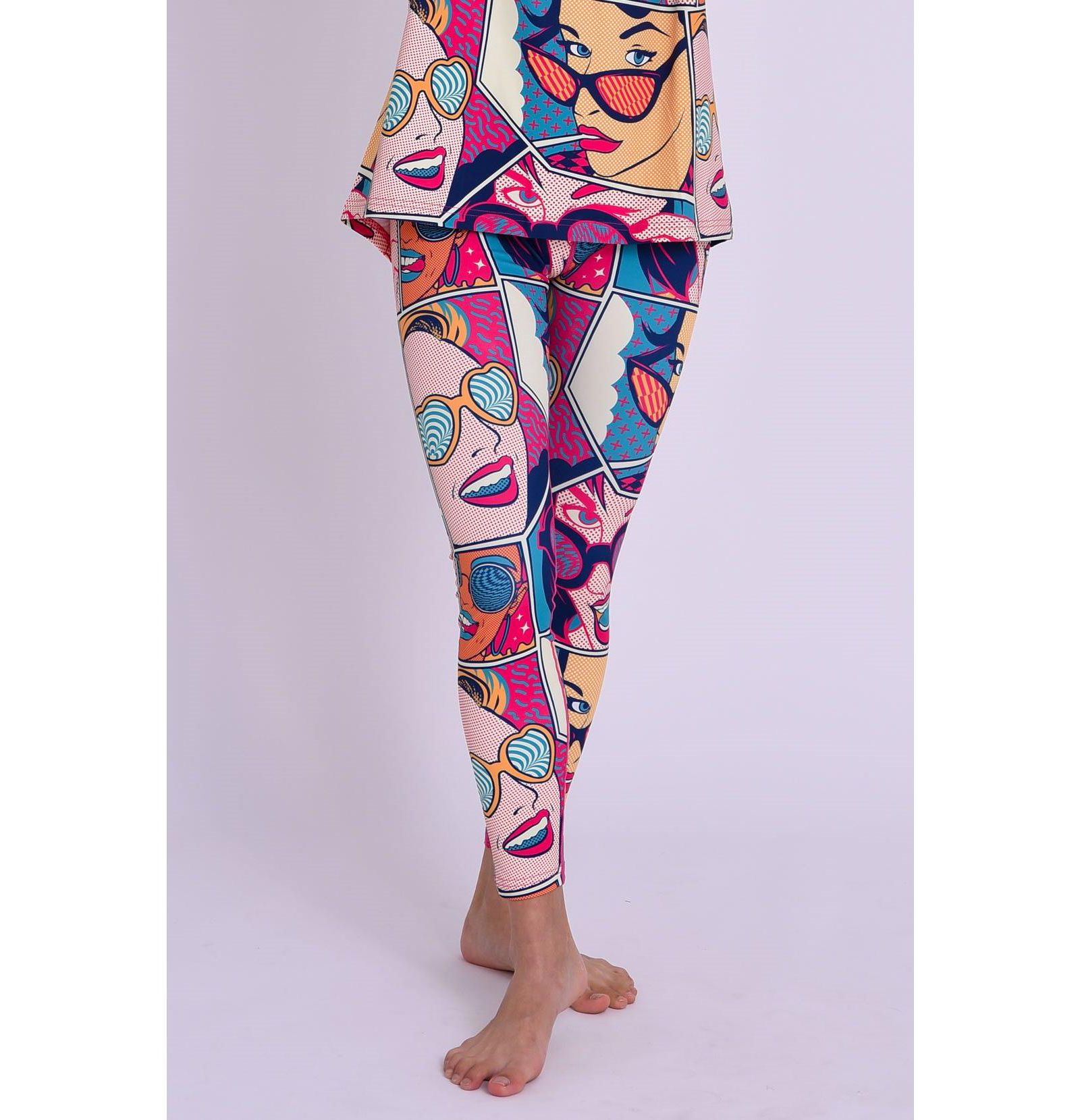 OOSC Clothing Women's Baselayer Leggings - Comic Book Candy