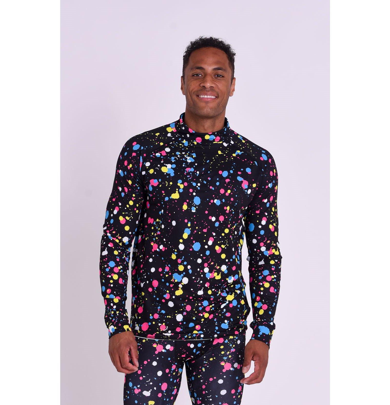 OOSC Men's Baselayer Top - Catalina Wine Mixer