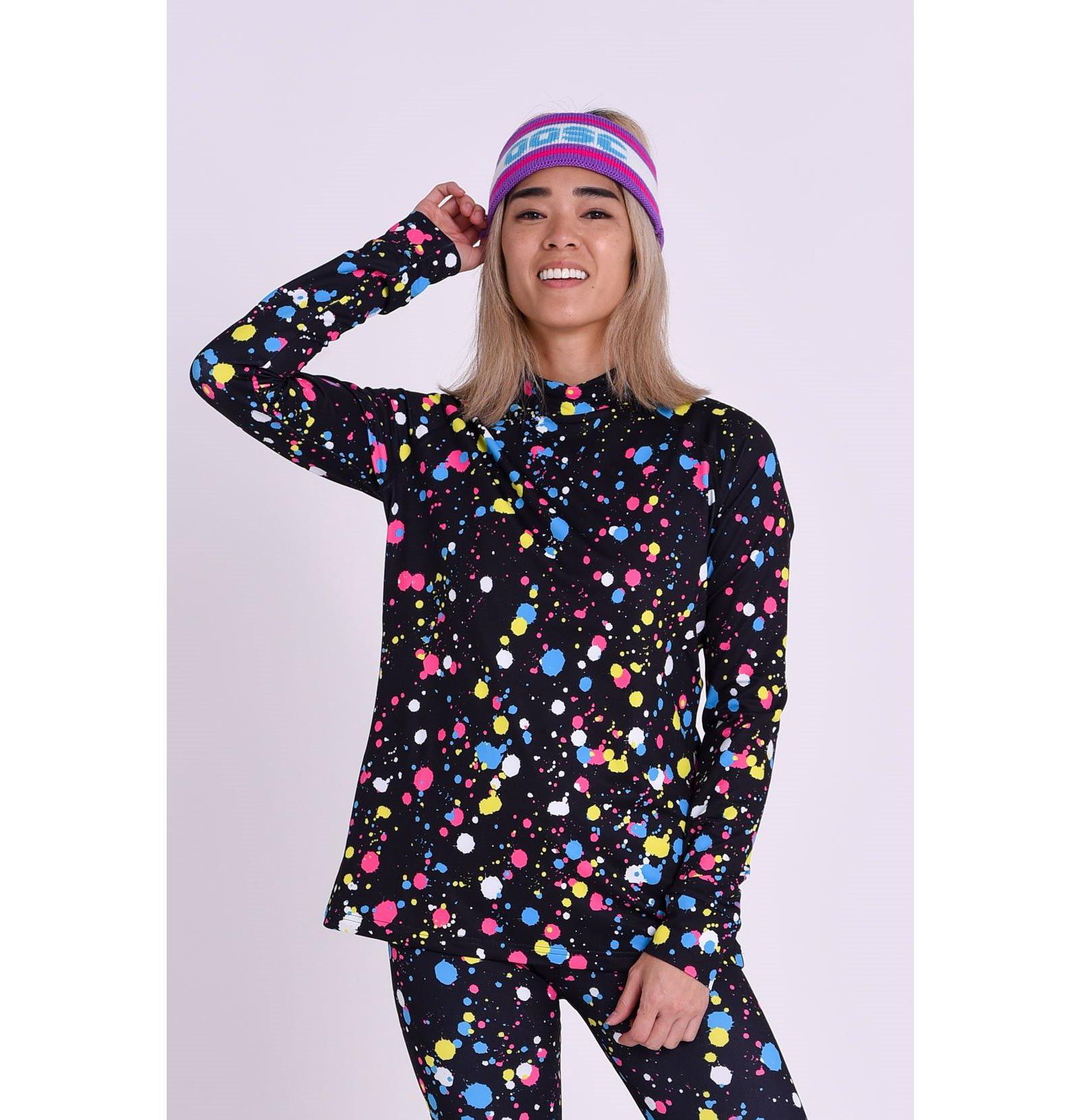 OOSC Clothing Women's Baselayer Top - Catalina Wine Mixer