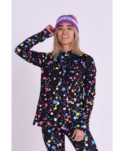 OOSC Clothing Women's Baselayer Top - Catalina Wine Mixer
