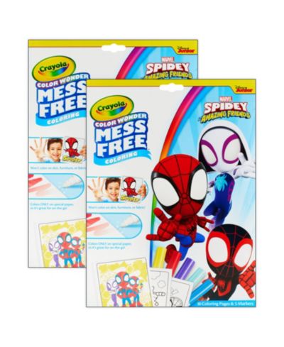 Crayola Color Wonder Spidey and His Amazing Friends Coloring Pad and Markers, Pack of 2
