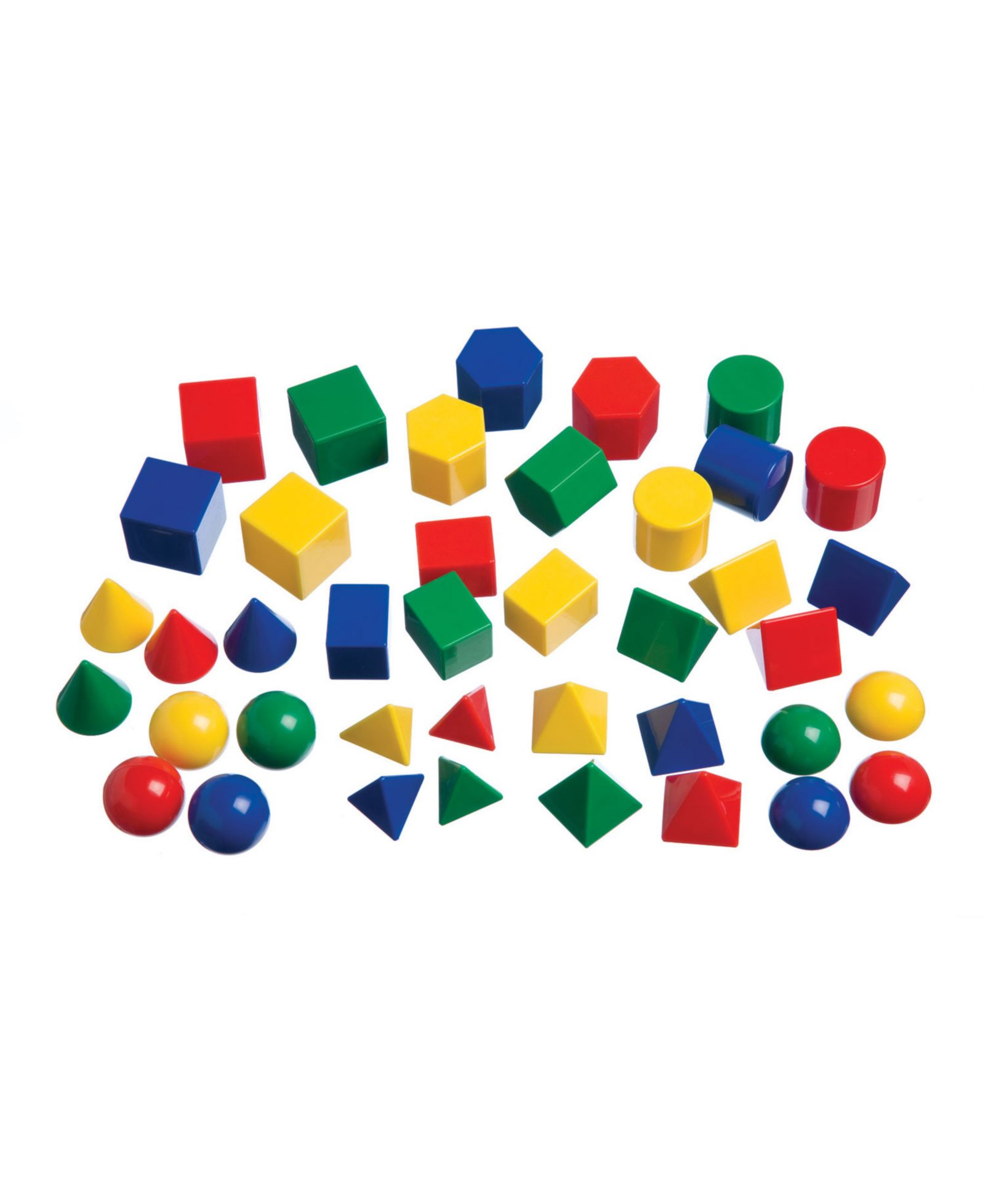 Набор геометрических фигур edxeducation Mini Geometric Solids, Set of 40
