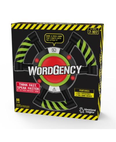 Educational Insights Wordgency Competitive and Cooperative Word Guessing Game, Ages 7+