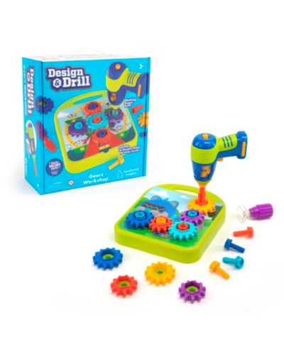 Educational Insights Design & Drill Gears Fine Motor Skills Kit, Ages 3+