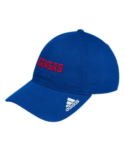 Мужская бейсболка adidas Royal Kansas Jayhawks Locker Room Wordmark