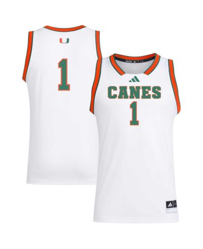 Мужская джерси Adidas White Miami Hurricanes Replica Swingman