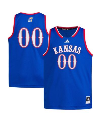 Детская джерси Adidas Big Boys and Girls 00 Royal Kansas Jayhawks Swingman