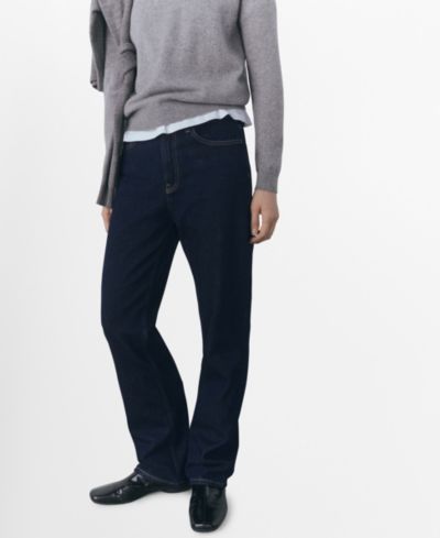 Женские джинсы Mango Matilda, прямой крой, с эффектом варки
