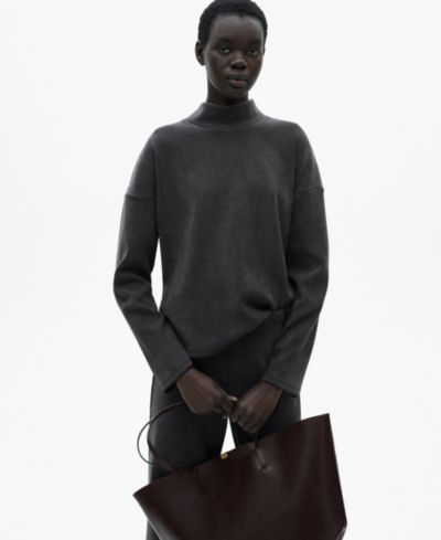 Женская толстовка Mango Corduroy Perkins Neck