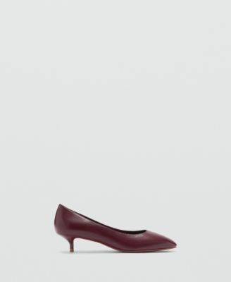 Mango Women's Round Toe Kitten Shoes