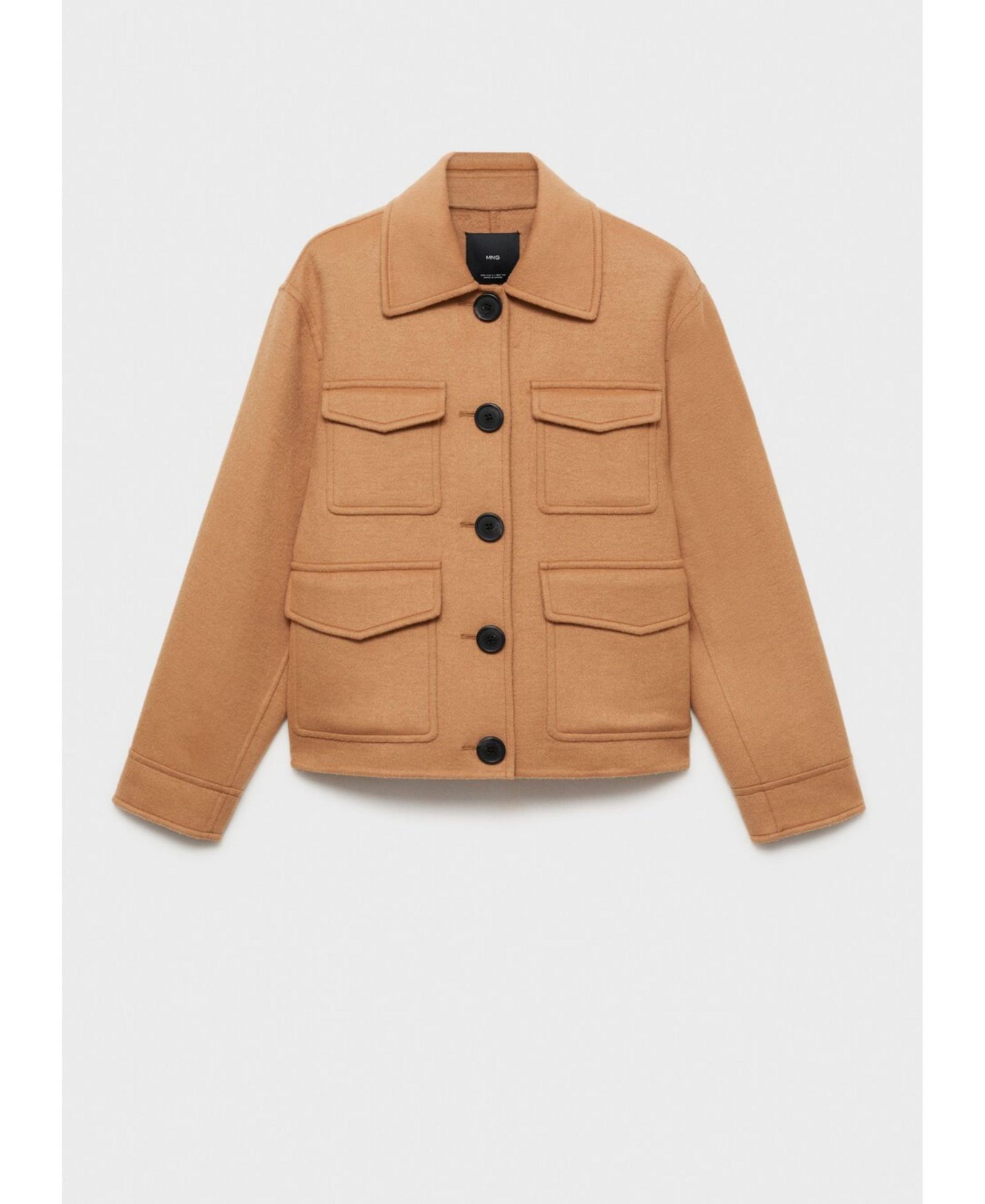 Mango Women's Pockets Detail Wool-Blend Jacket