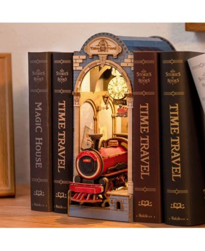 Flash Popup Time Travel 3D DIY Book Nook Kit, 246-Piece Building Set, Ages 14+