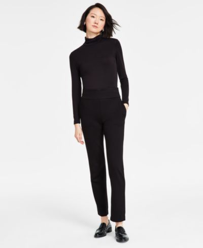 Женские брюки Jones New York Pull On High Double Wide Waistband Straight Leg