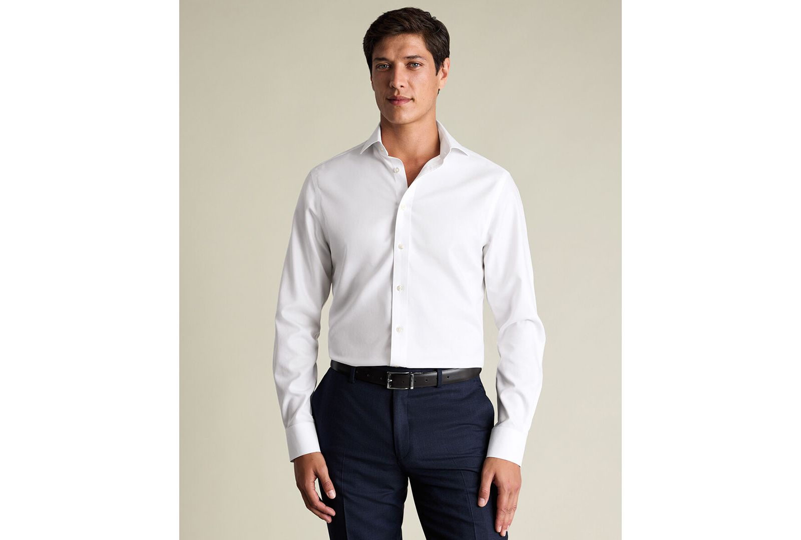 Charles Tyrwhitt Men's Slim-Fit Spread Collar Dress Shirt