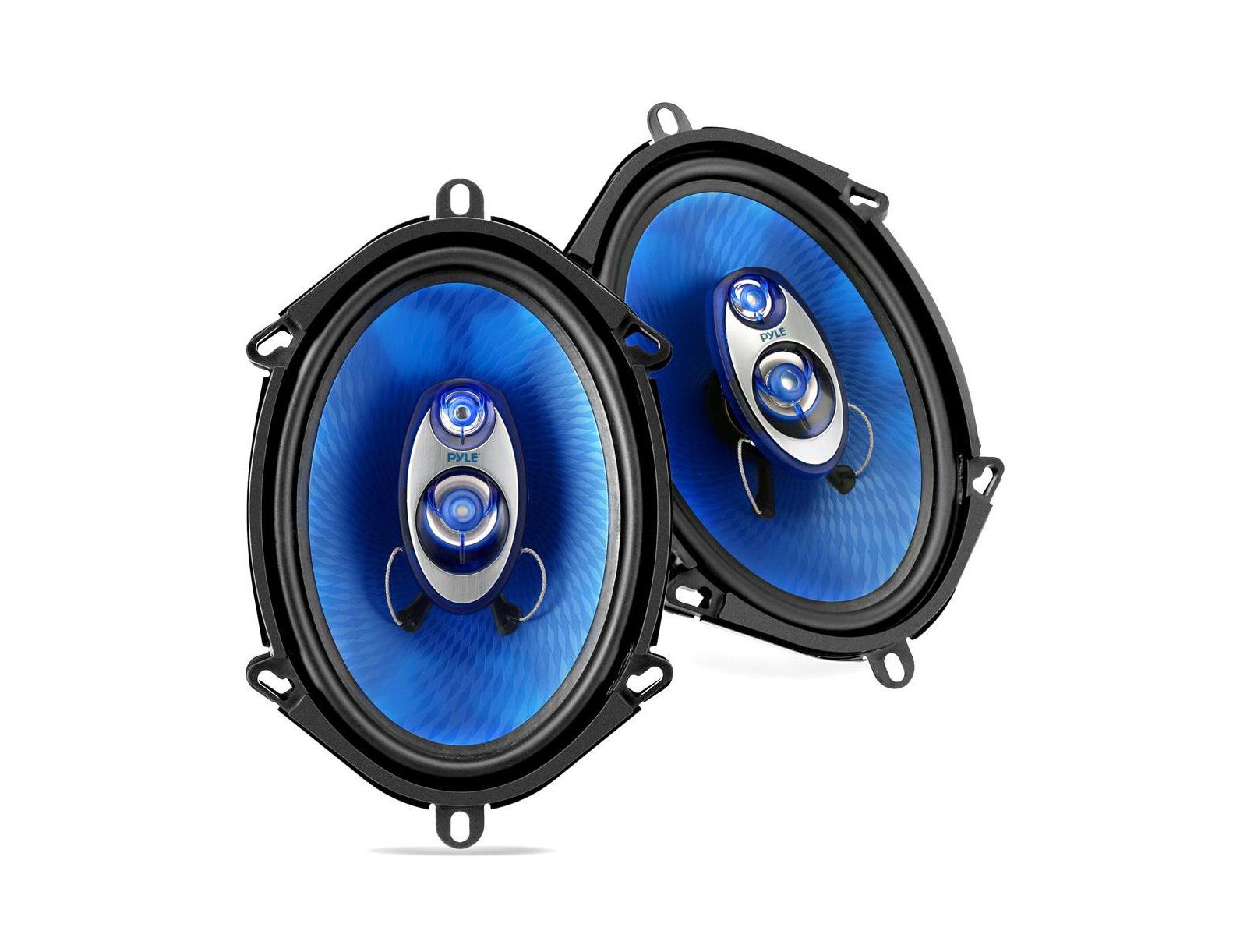 Pyle 300W 5x7"/6x8" 3-Way Car Speakers (PL573BL)