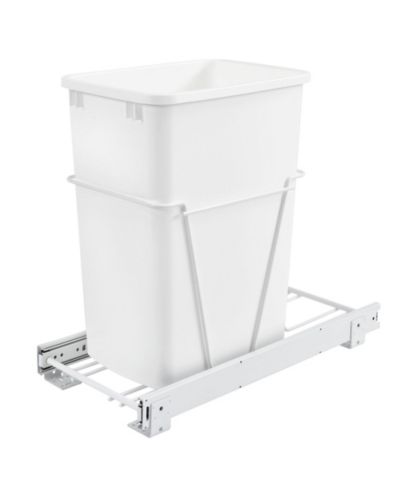Выдвижной мусорный контейнер Rev-A-Shelf Single Pullout 35 qt. RV-12PB