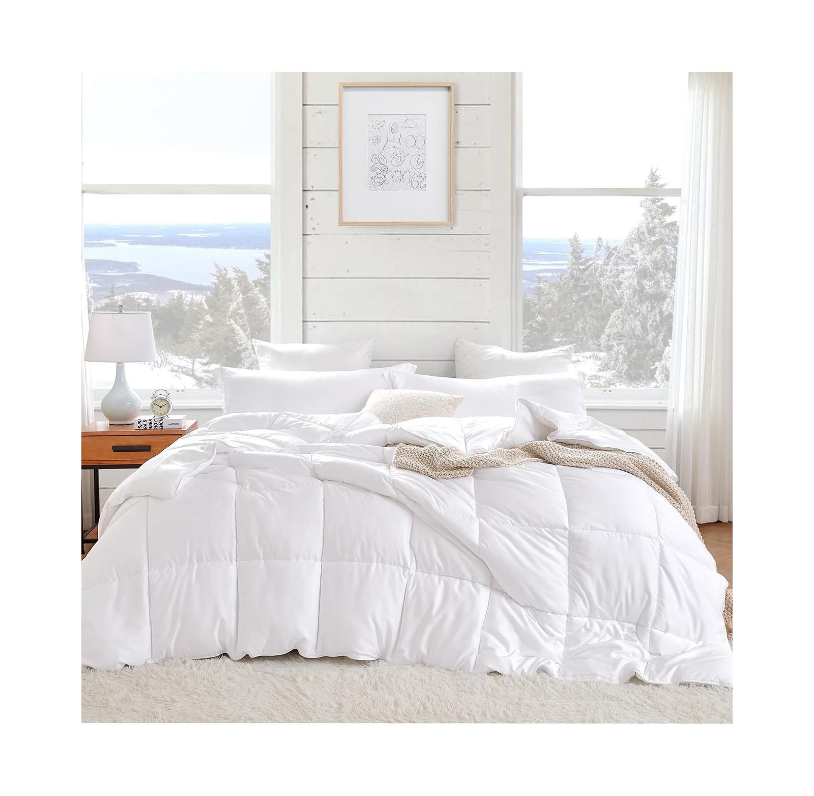 Coma Inducer Snorze Cloud Comforter Set Ultra Cozy  - Oversized Comforter in White