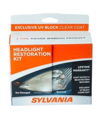 Набор для восстановления фар SYLVANIA 3-Step UV Block с длительной защитой